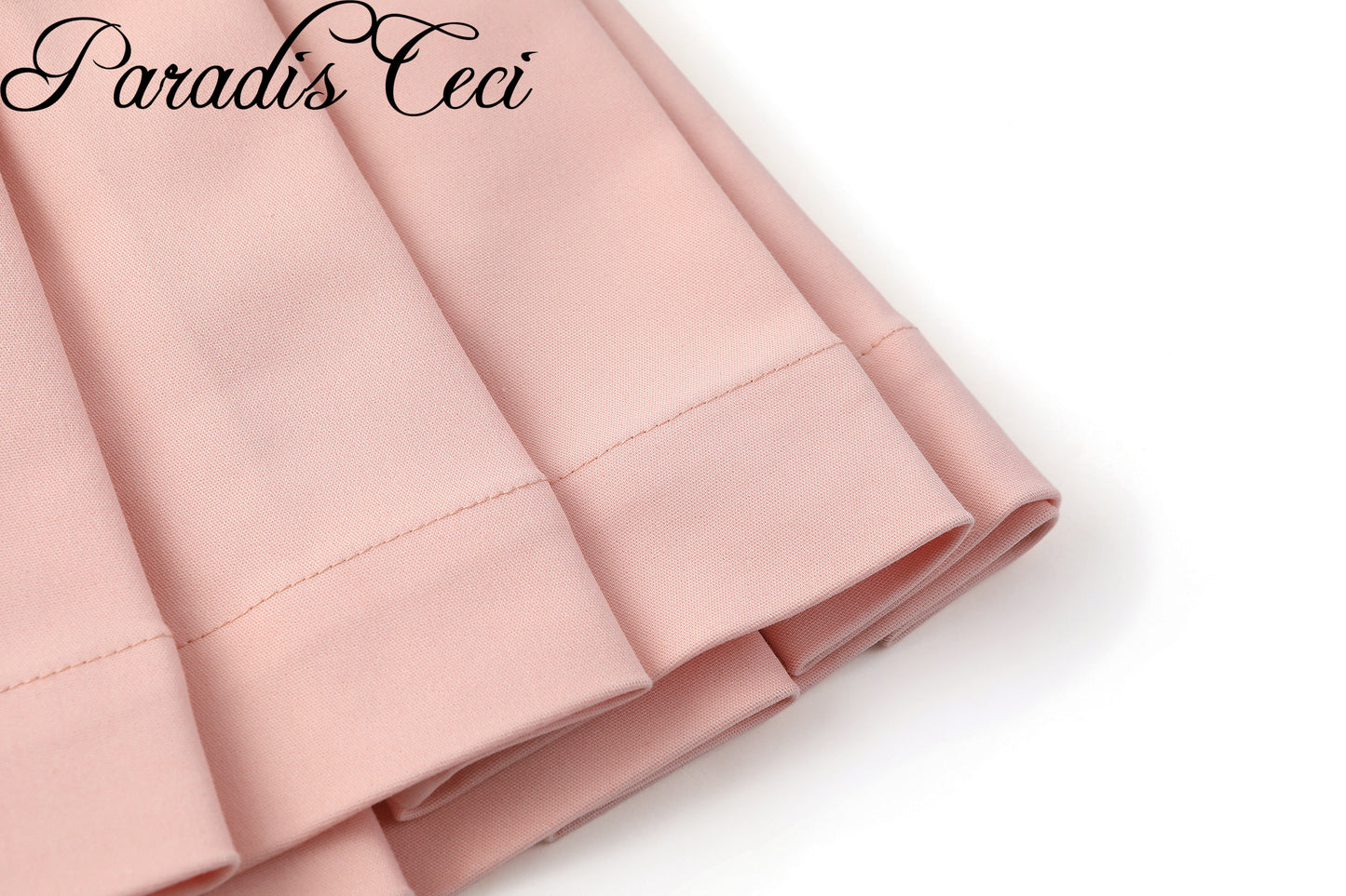 'Momisa' pleated mini skirt with inner pants - pink
