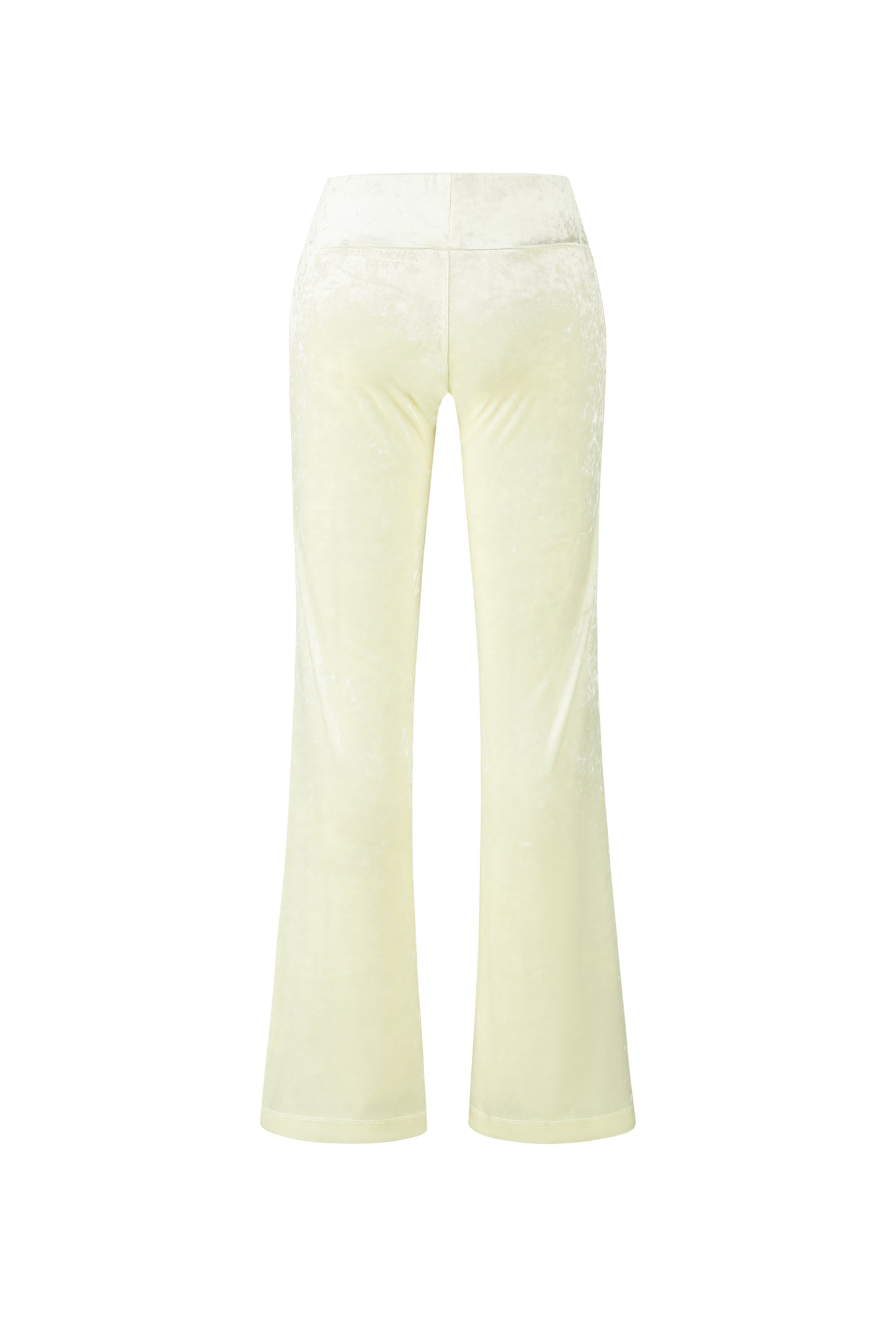 'Faye' velvet trousers - cream