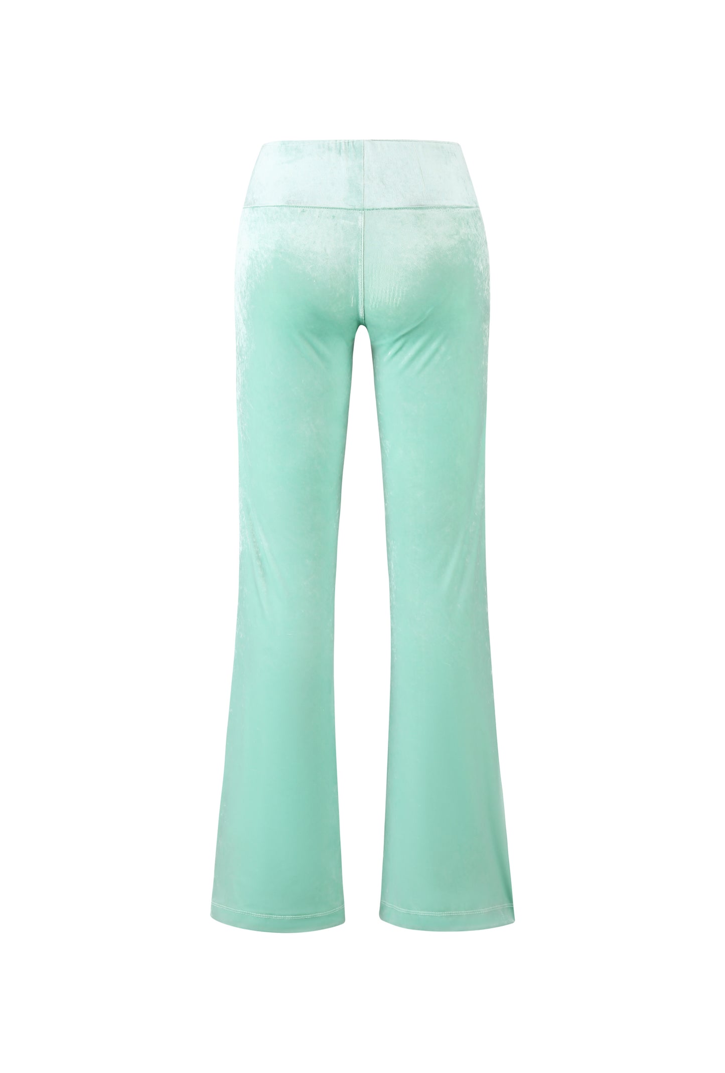 'Faye' velvet trousers - mint