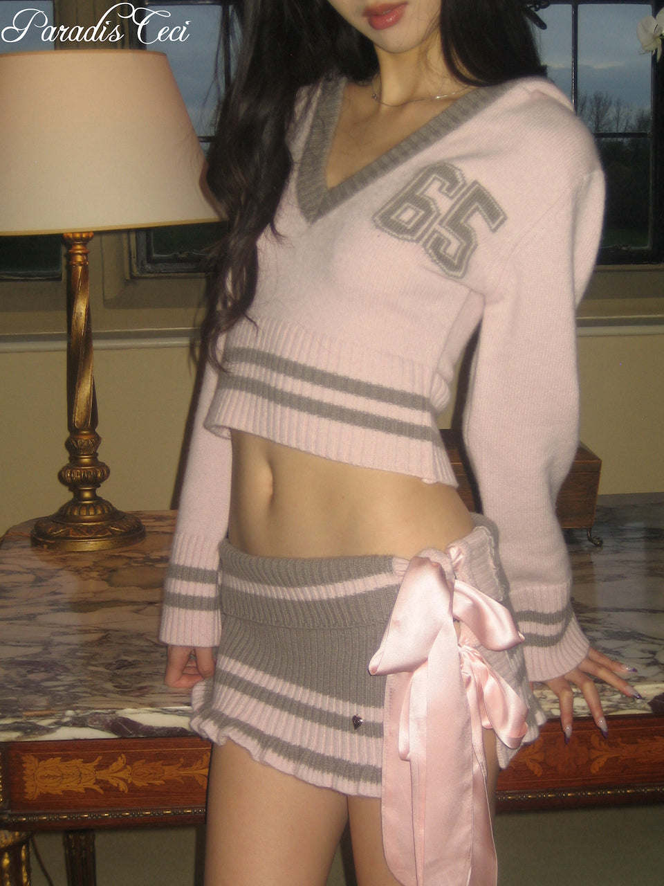 ’Regina’ knit skirt/shawl