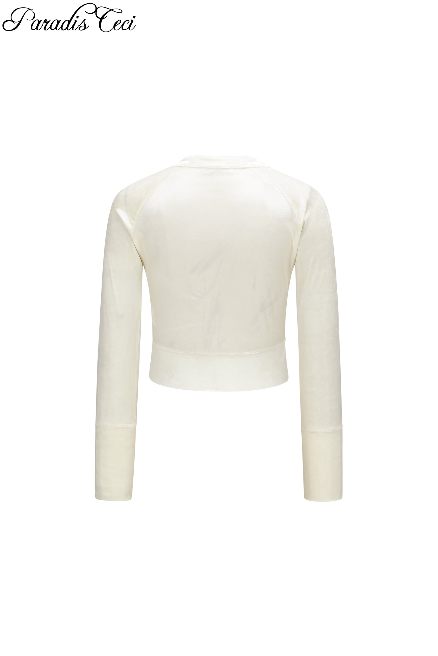 'Poppy' velvet top - cream
