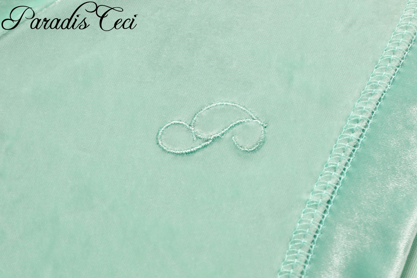 'Poppy' velvet top - mint