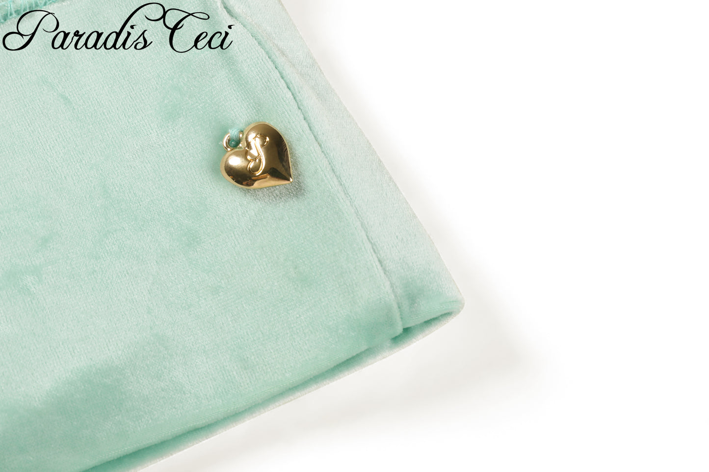 'Poppy' velvet top - mint