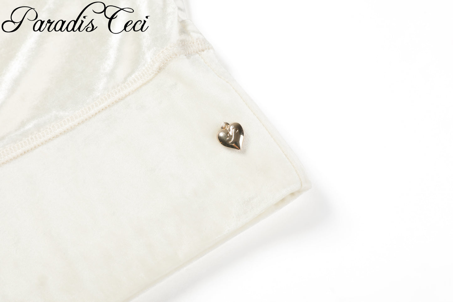 'Poppy' velvet top - cream
