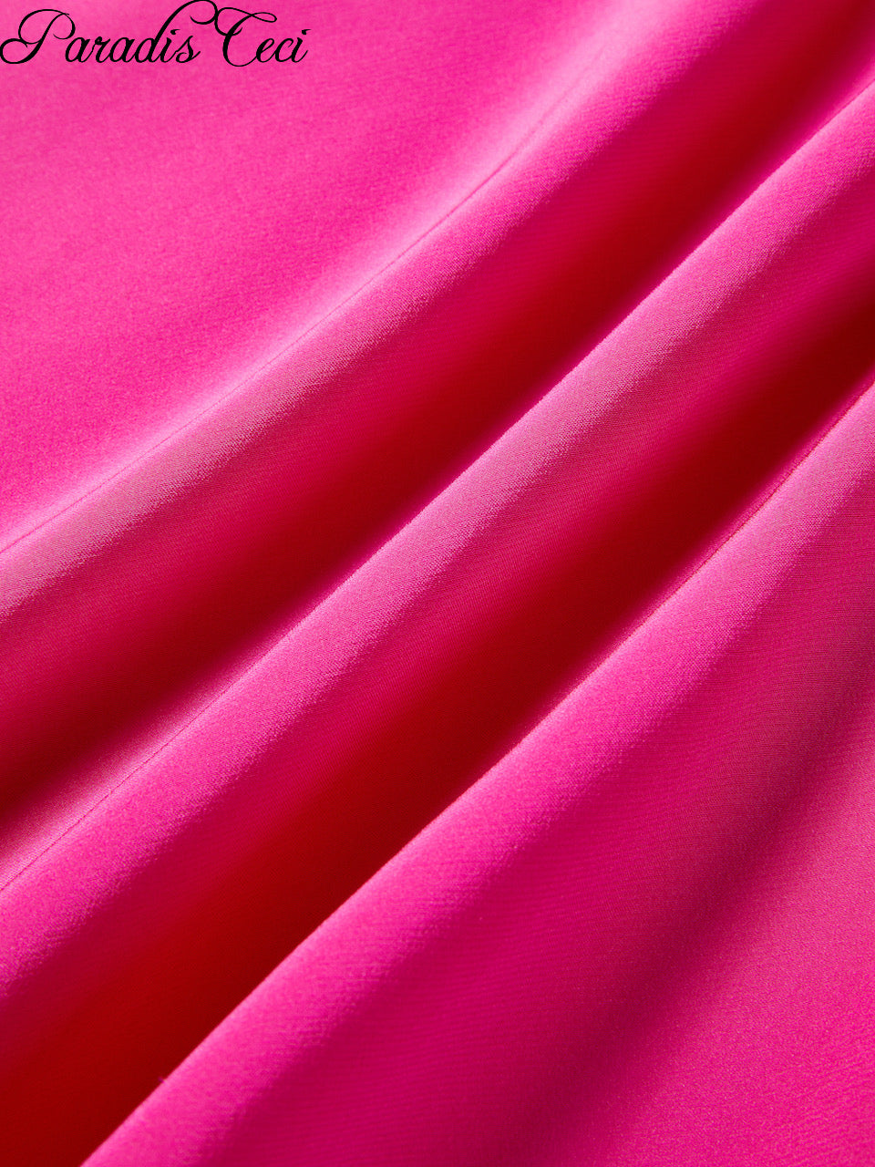 ‘Carmen’ silk satin dress