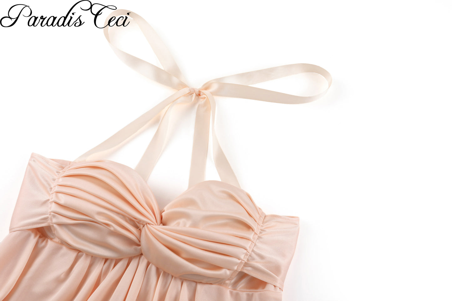 'Phaedra' halterneck dress