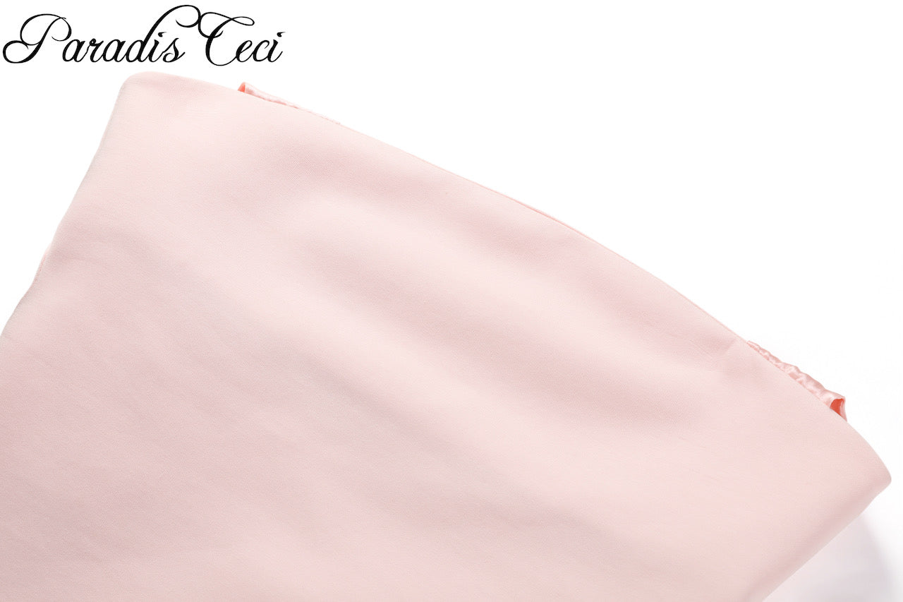 'Ariel' silk ribbon halter top - pink