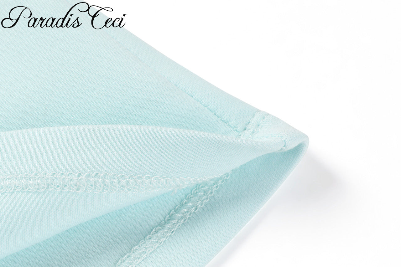 'Ariel' silk ribbon halter top - blue