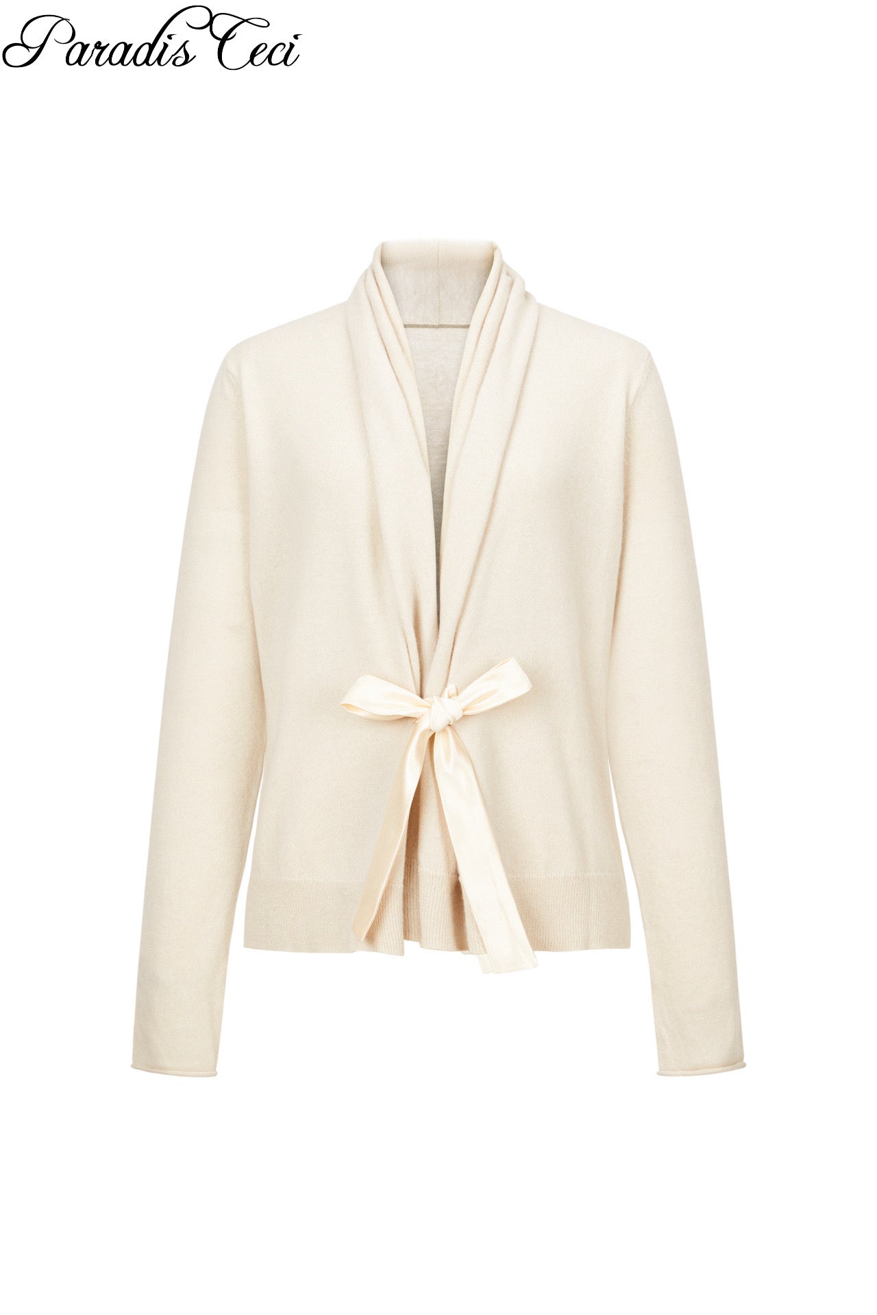 'Diane' ribbon cashmere cardigan