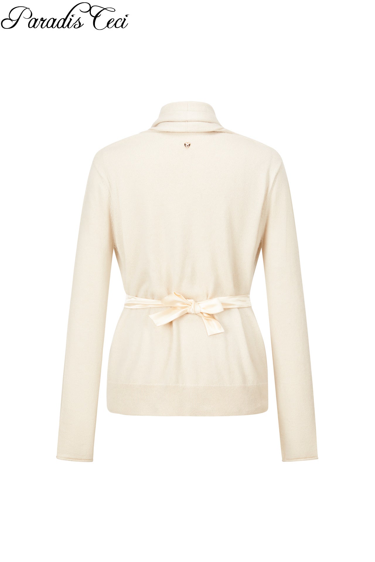 'Diane' ribbon cashmere cardigan