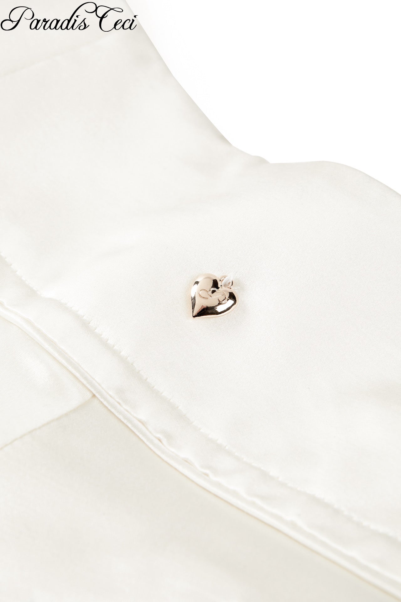 'Jac' silk wool satin mini shorts - ivory