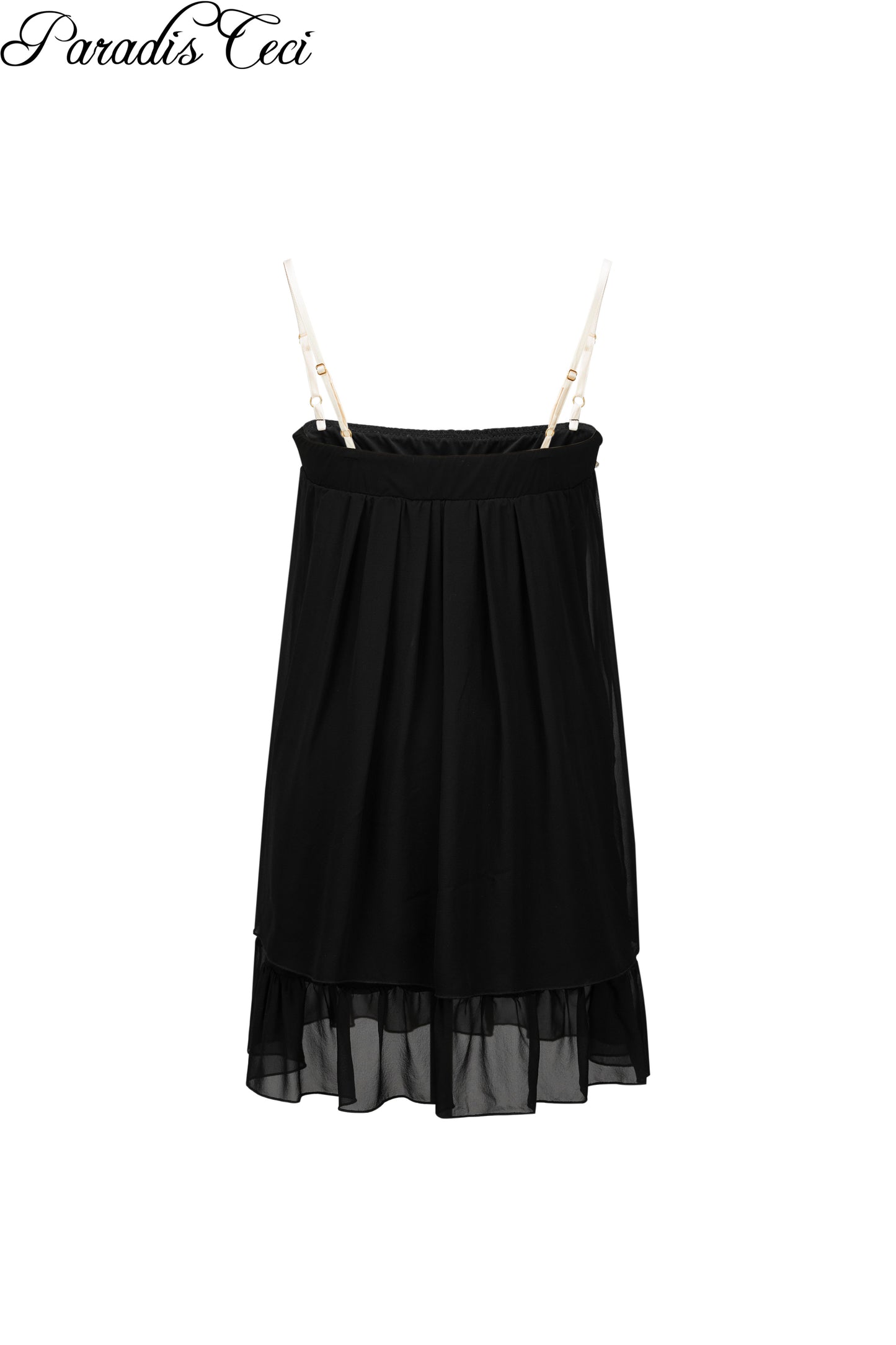 ‘Eve’ silk dress - black