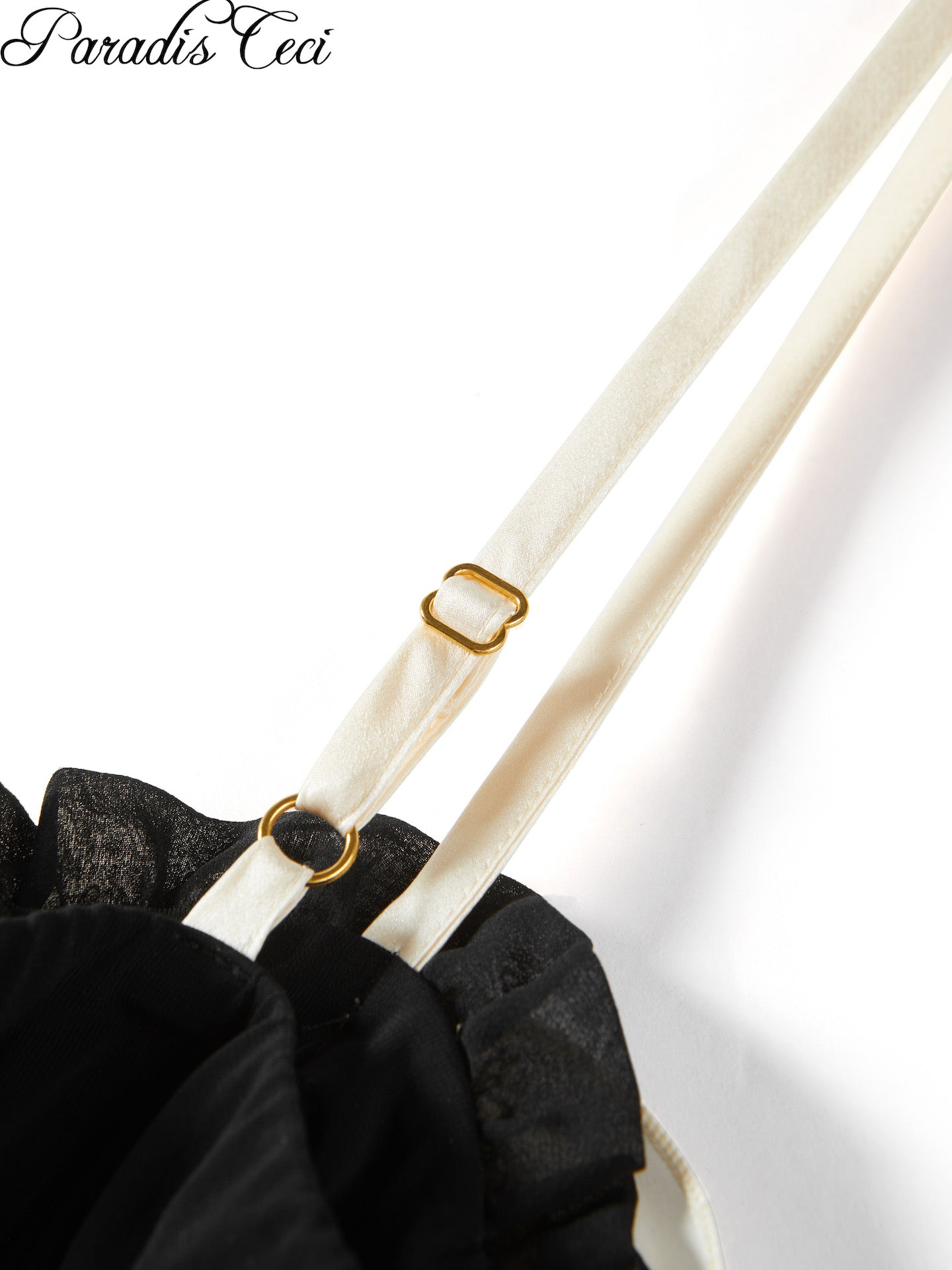 ‘Eve’ silk dress - black