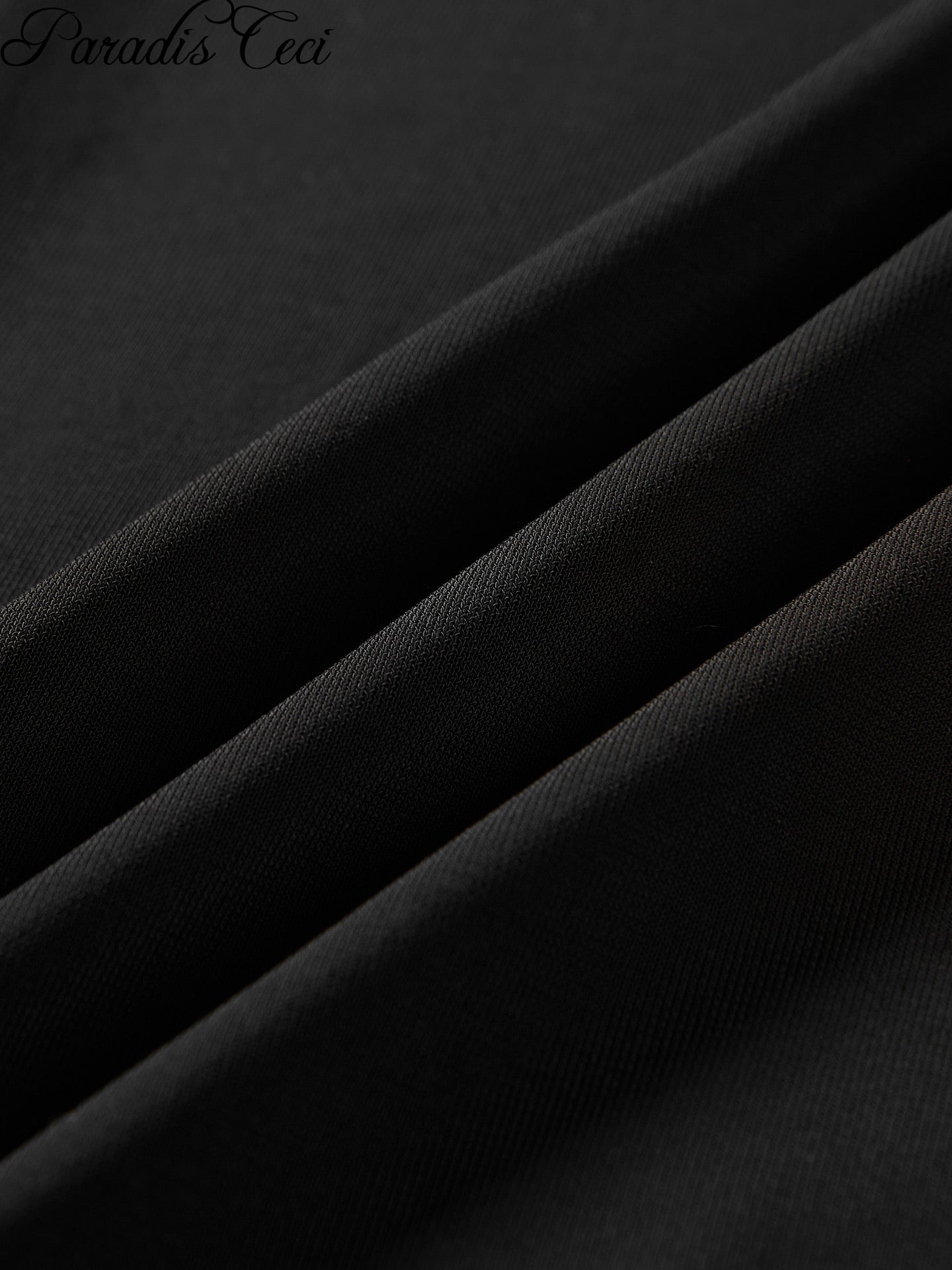 ‘Eve’ silk dress - black