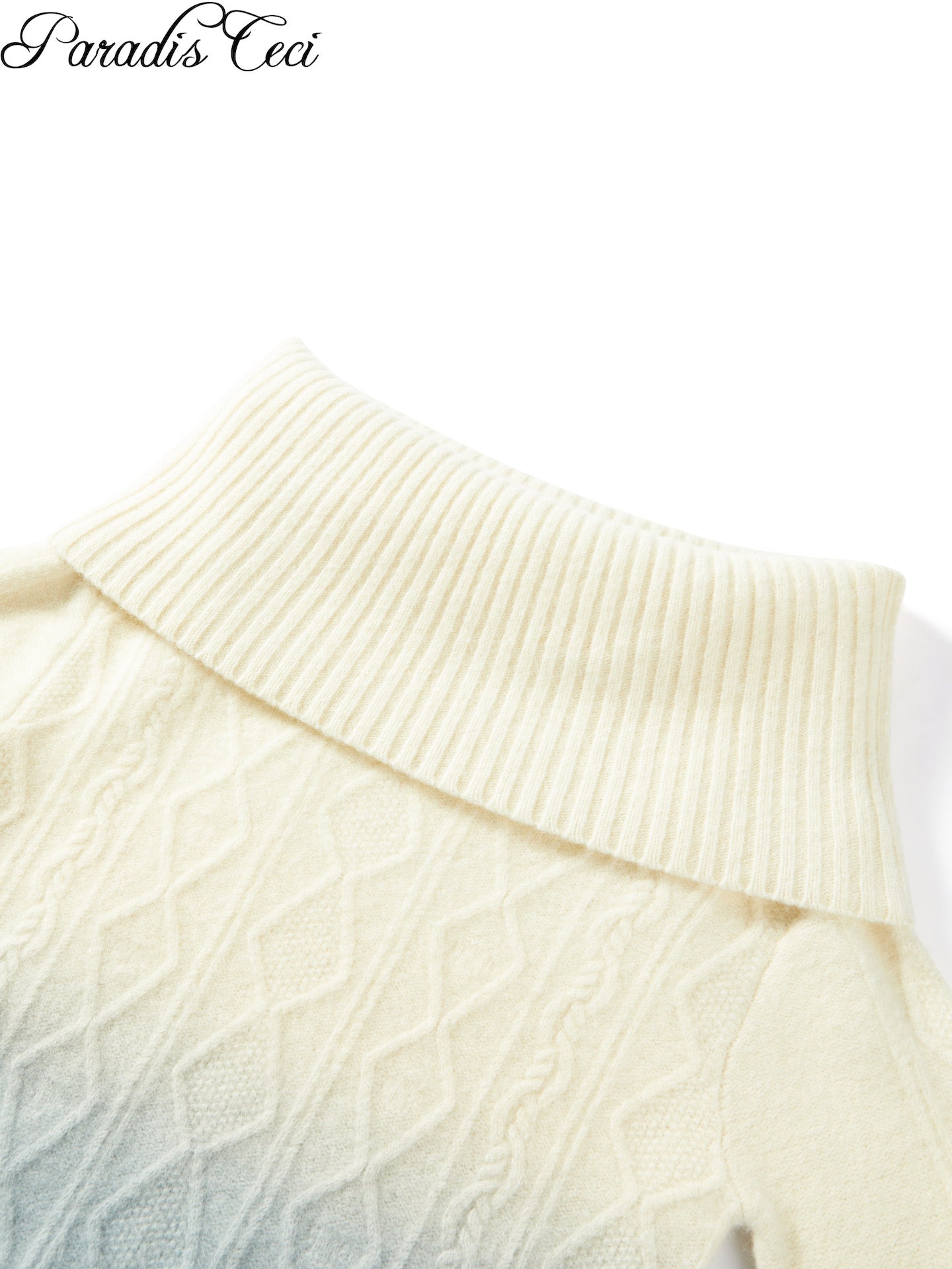 'Snowy' 2-in-1 raccoon wool jumper