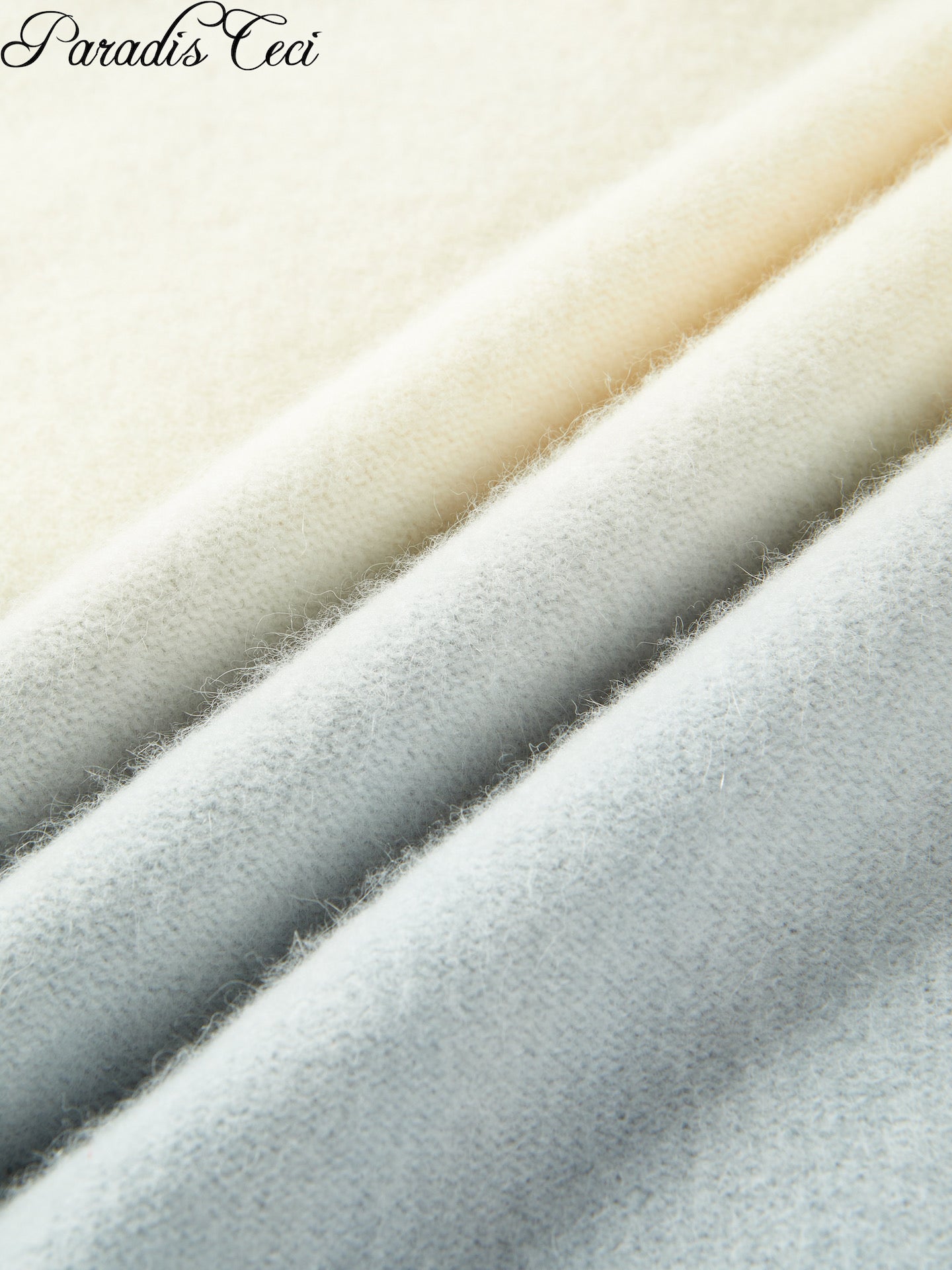 'Snowy' 2-in-1 raccoon wool jumper