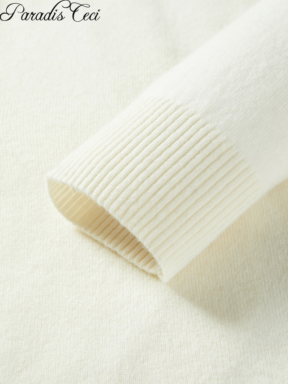 'Annie' cashmere cardigan with rhinestones - classic ivory