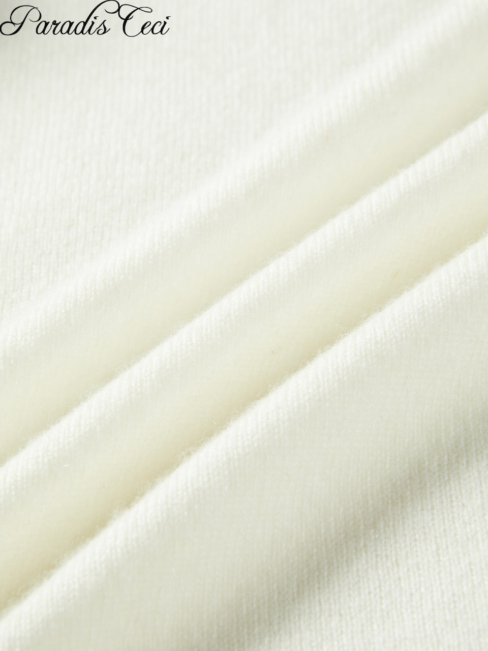 'Annie' cashmere cardigan with rhinestones - classic ivory