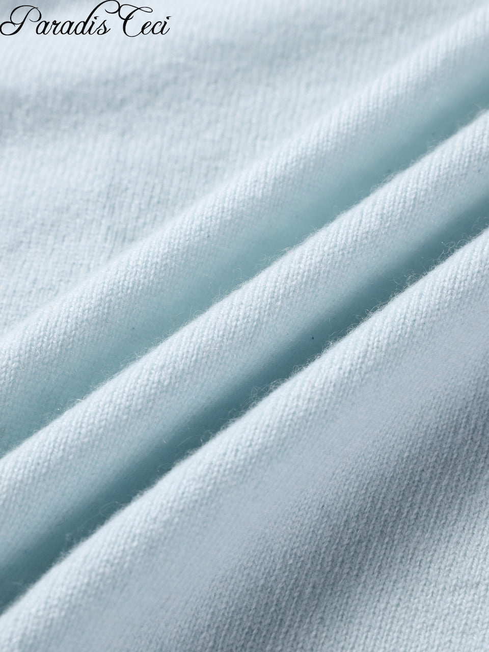 'Annie' cashmere cardigan with rhinestones - icy blue