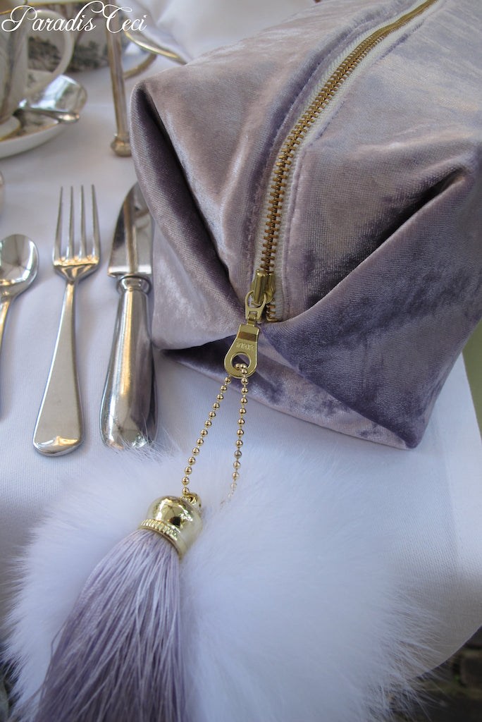 'Ron Ron' pouch - lavender - large