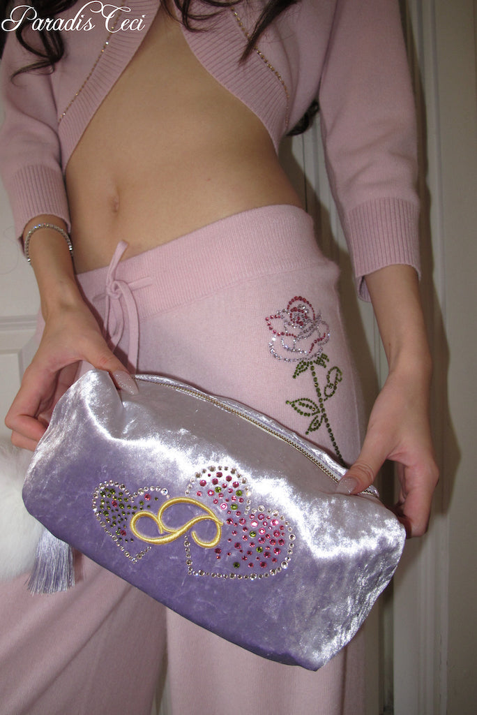 'Ron Ron' pouch - lavender - large