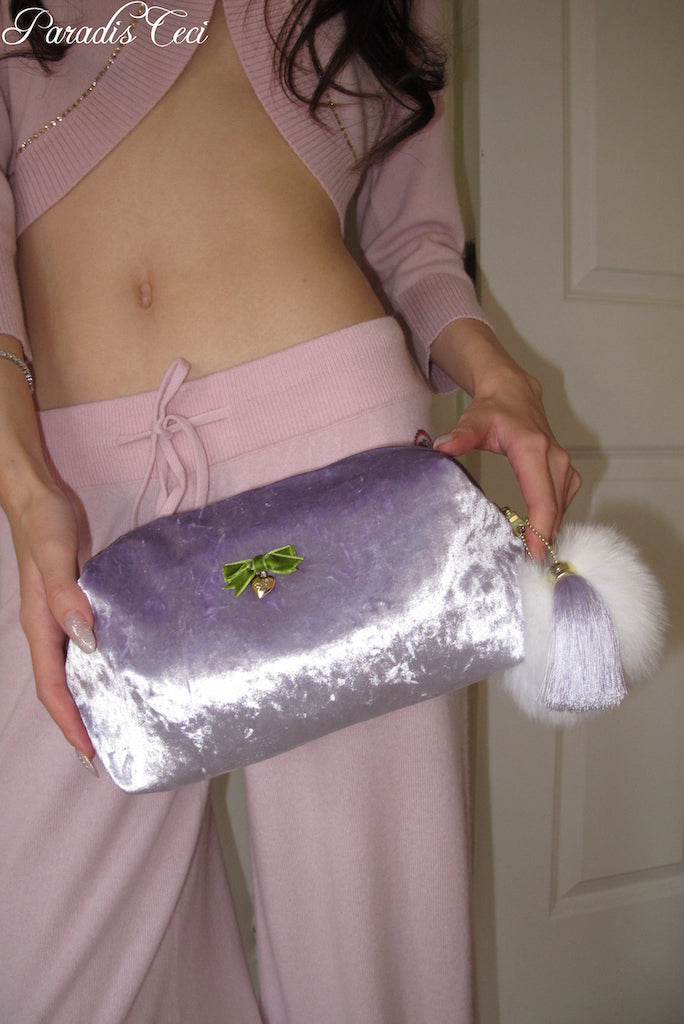 'Ron Ron' pouch - lavender - large