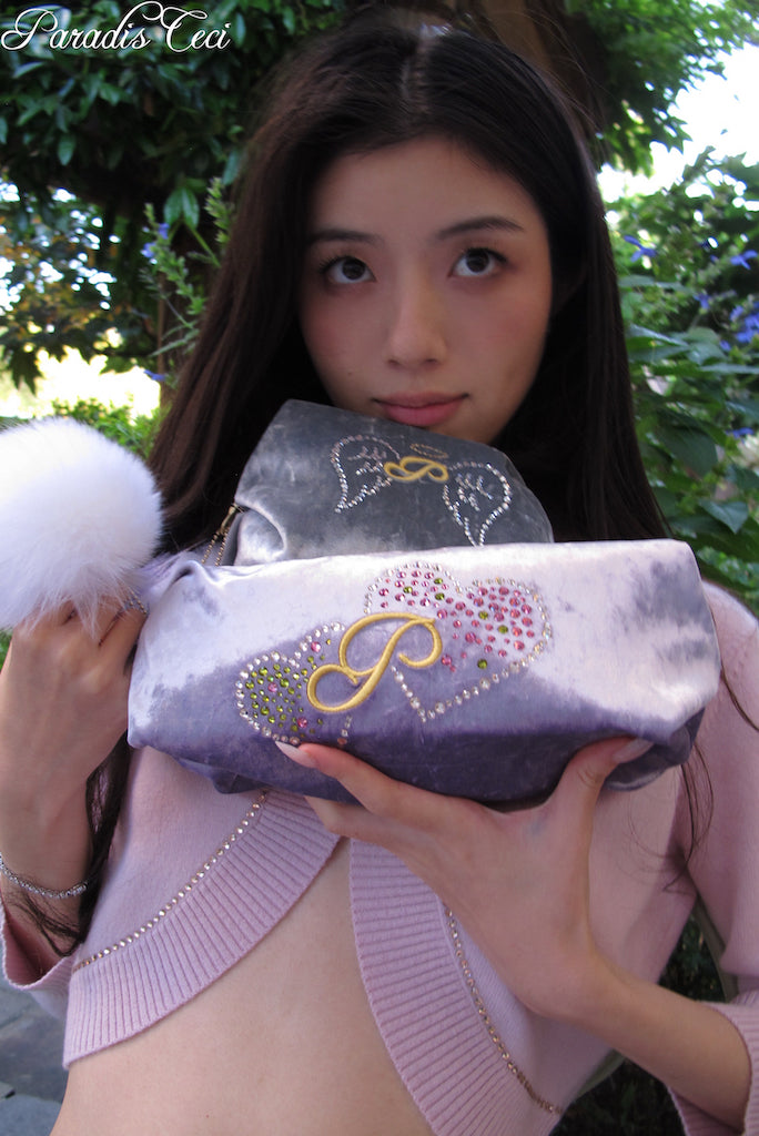 'Ron Ron' pouch - lavender - large