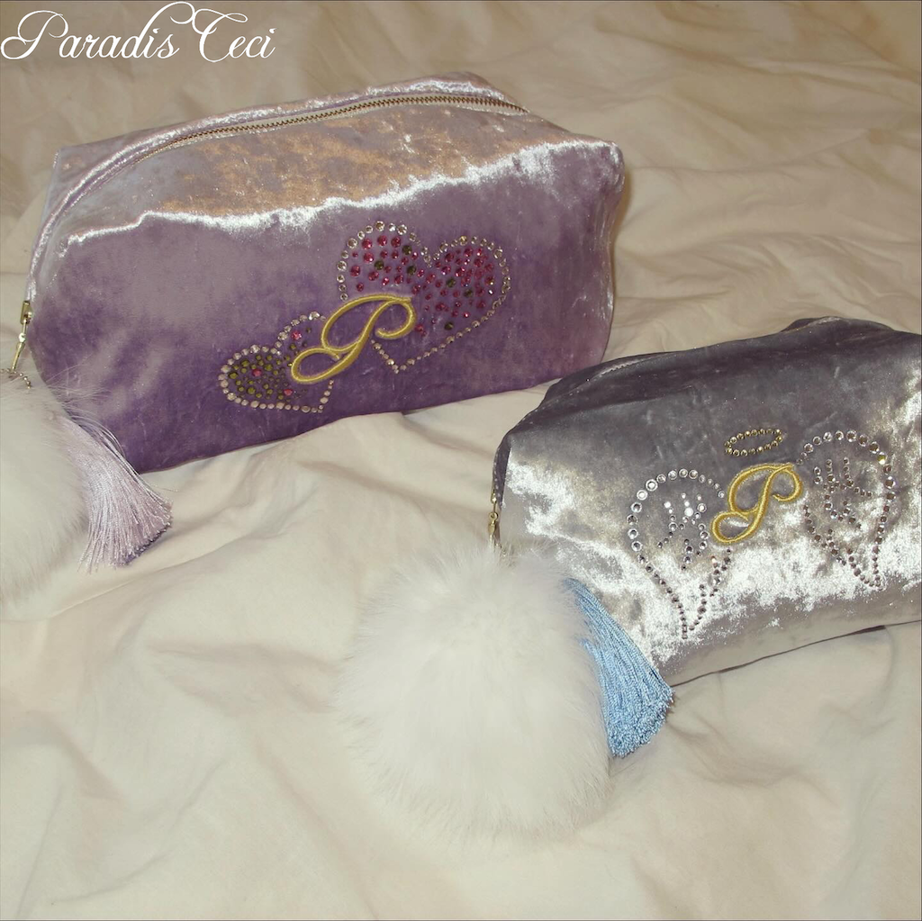 'Ron Ron' pouch - platinum blue - small
