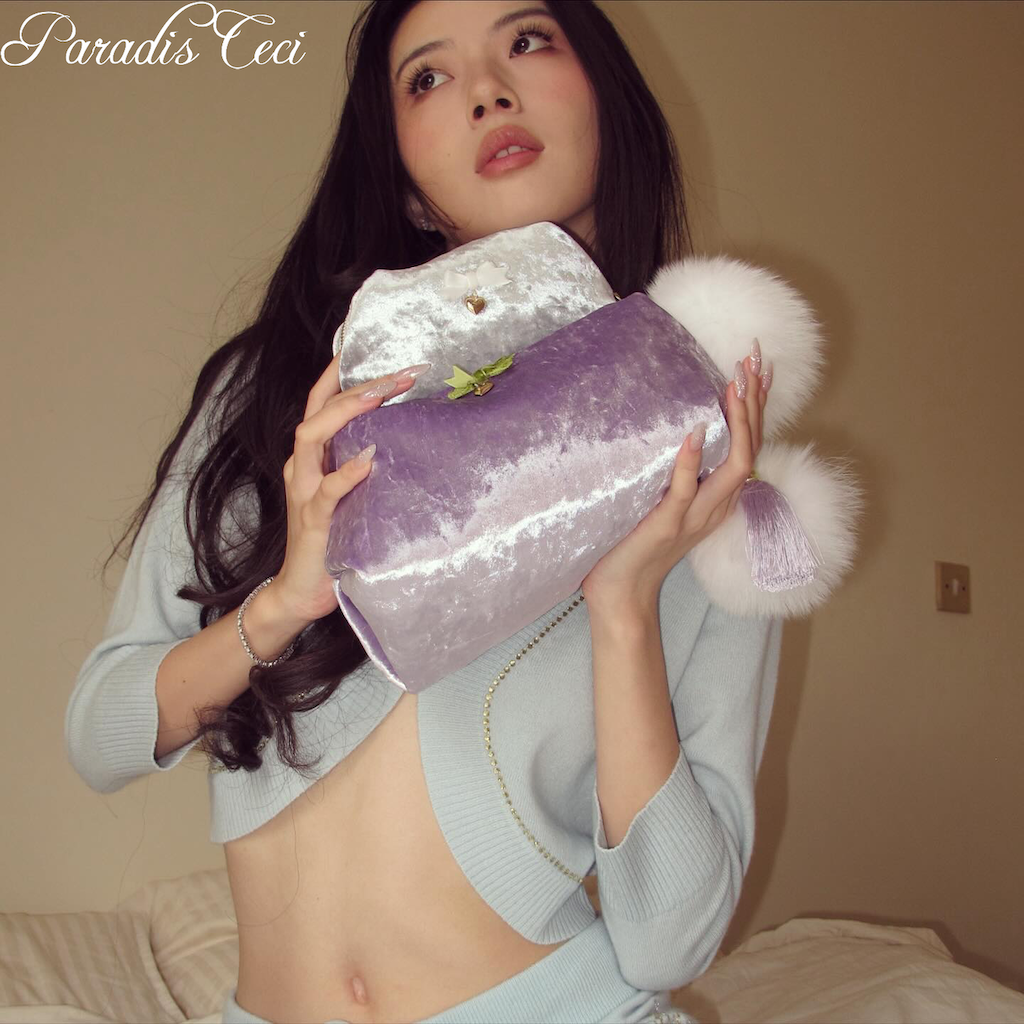 'Ron Ron' pouch - lavender - large