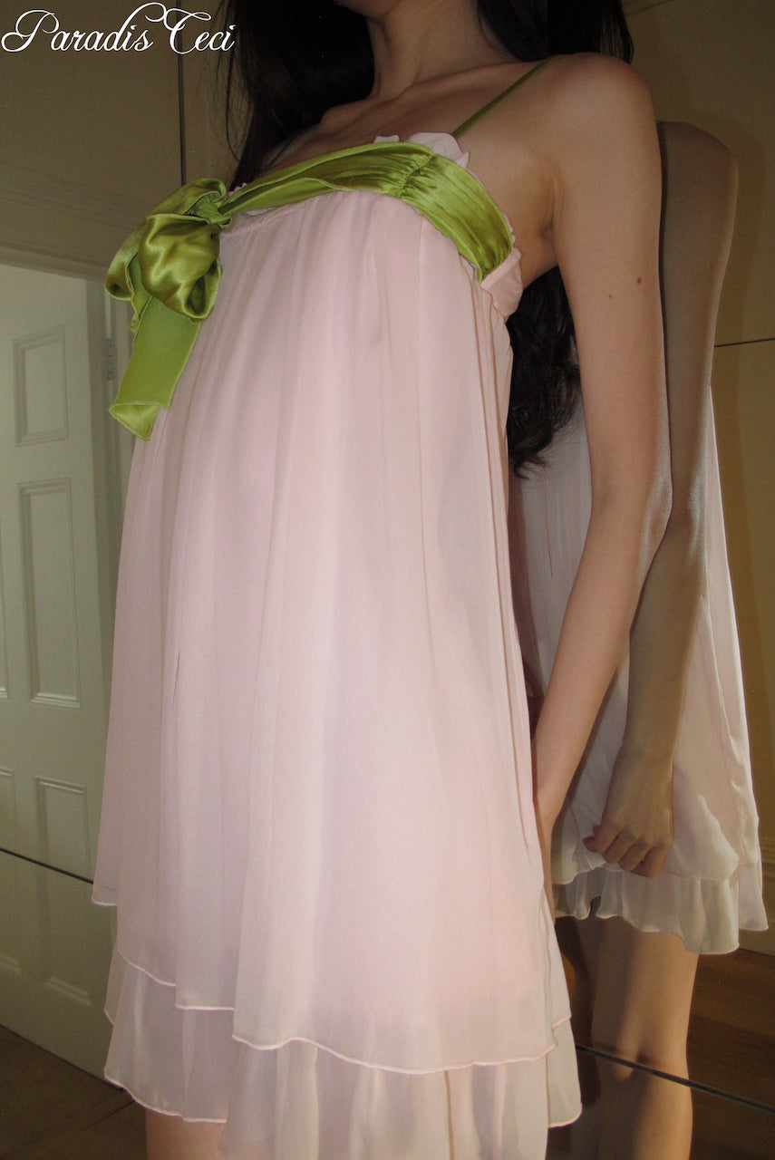 ‘Eve’ silk dress - sakura pink