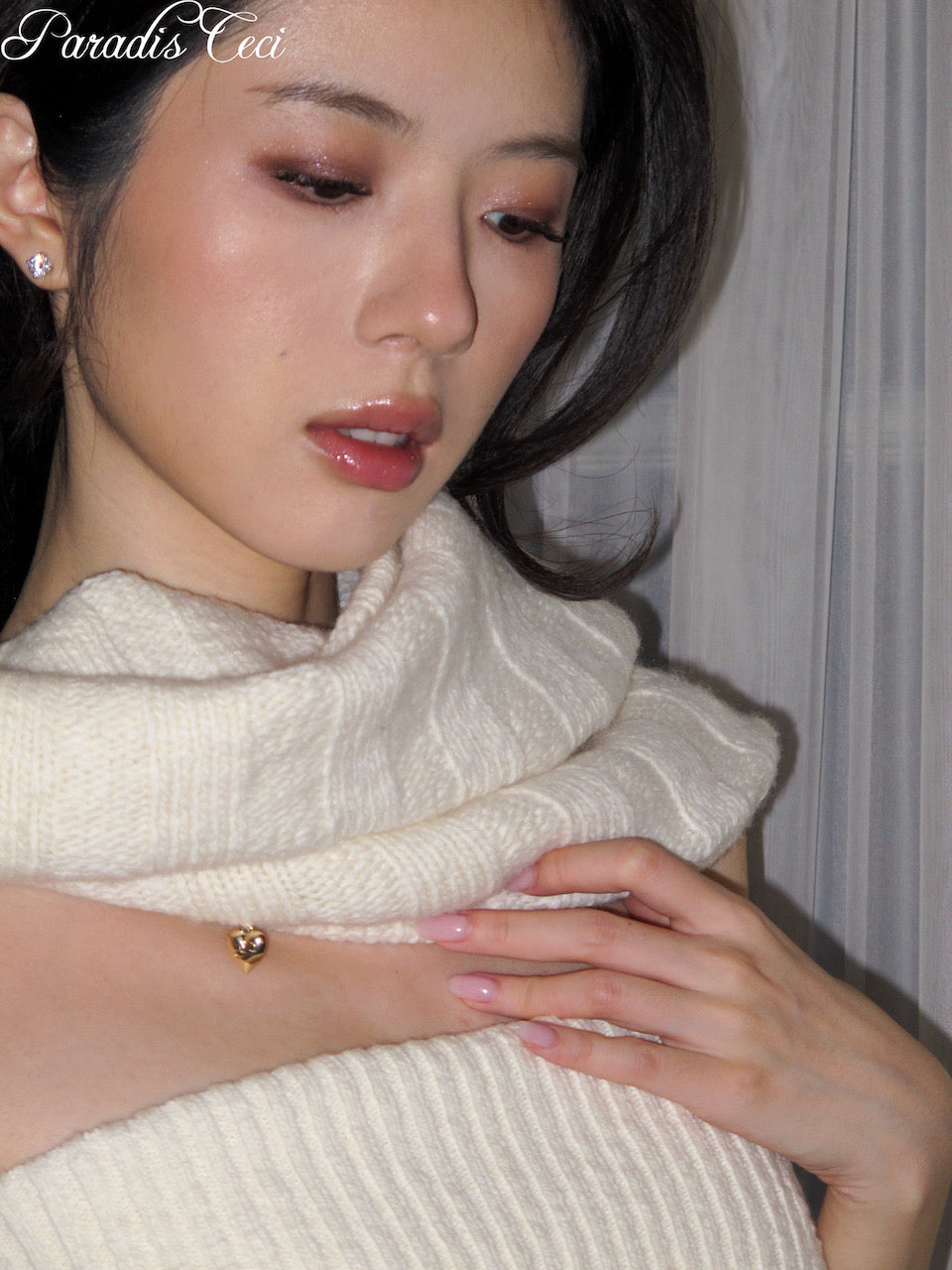 'Mallow' knit snood