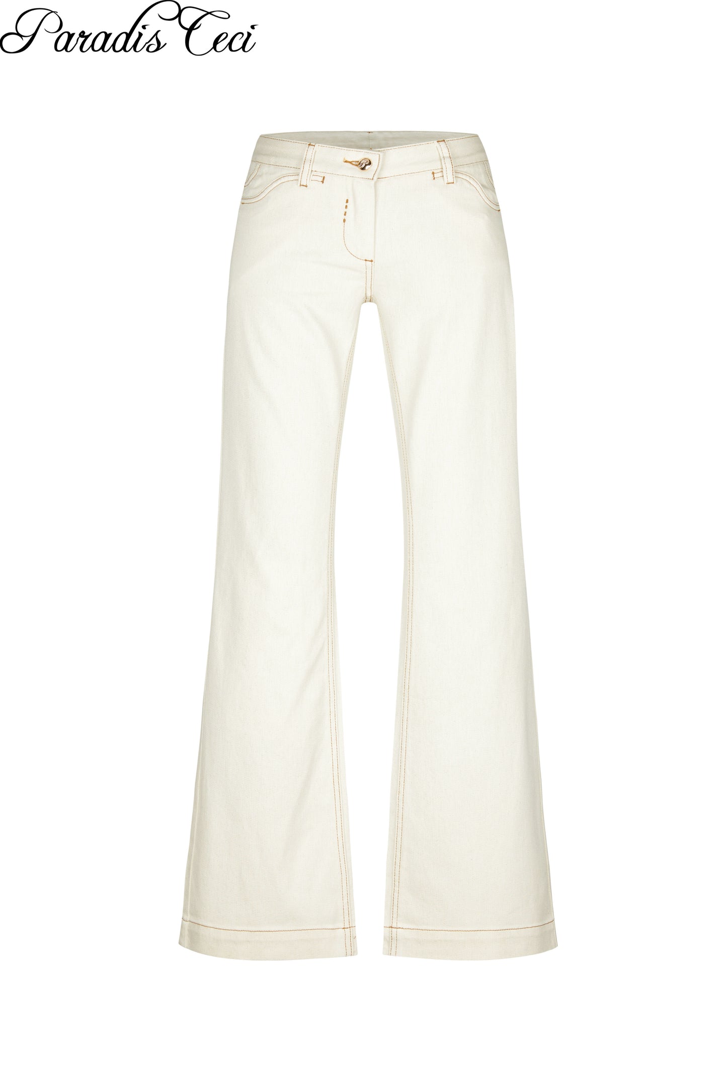 'Georgina' #001 low-rise flare jeans