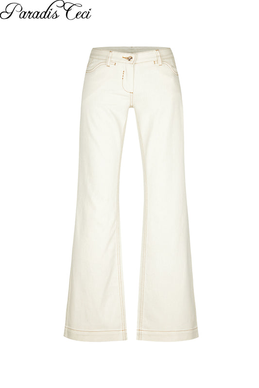 'Georgina' #001 low-rise flare jeans