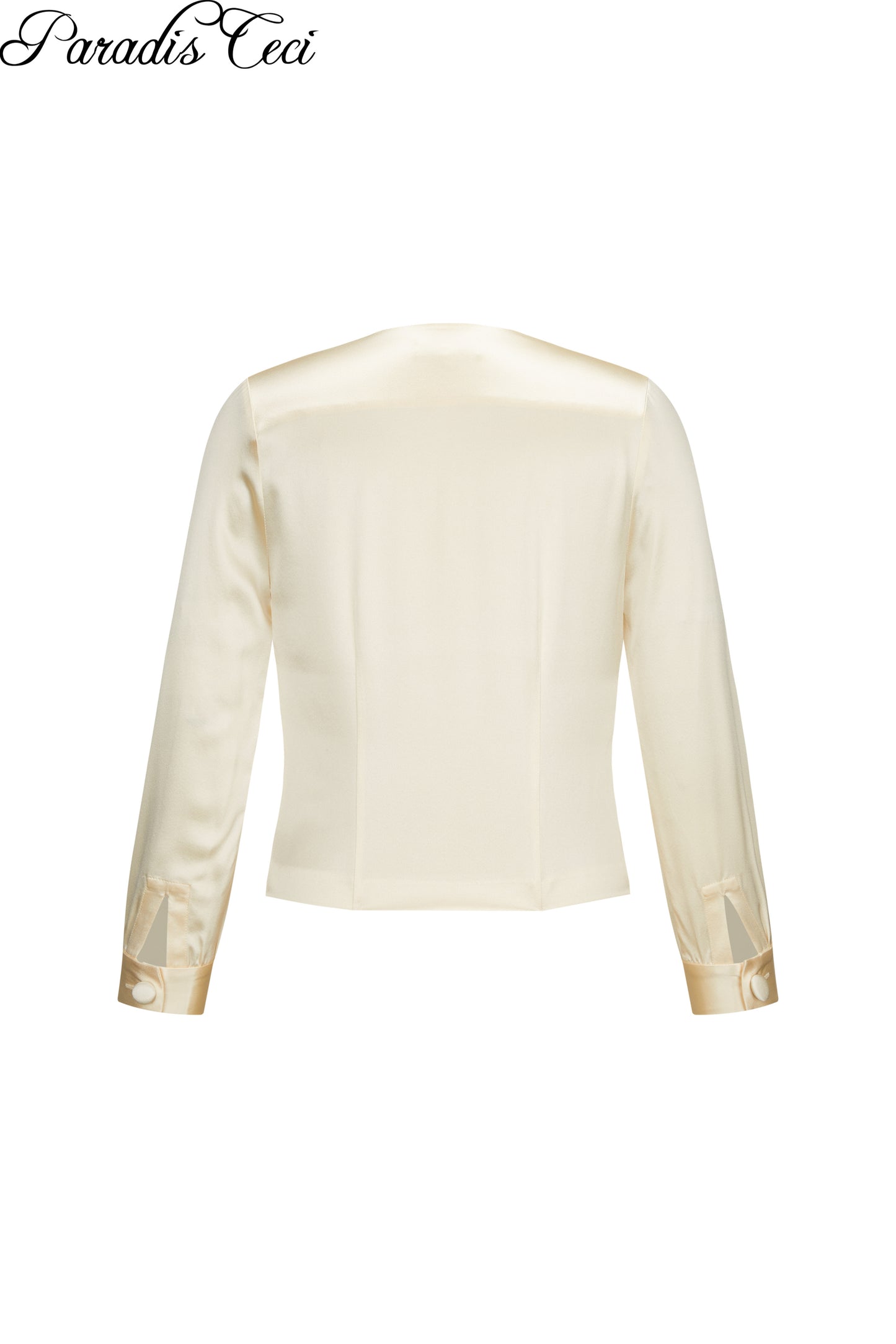 'Luna' silk shirt - champagne