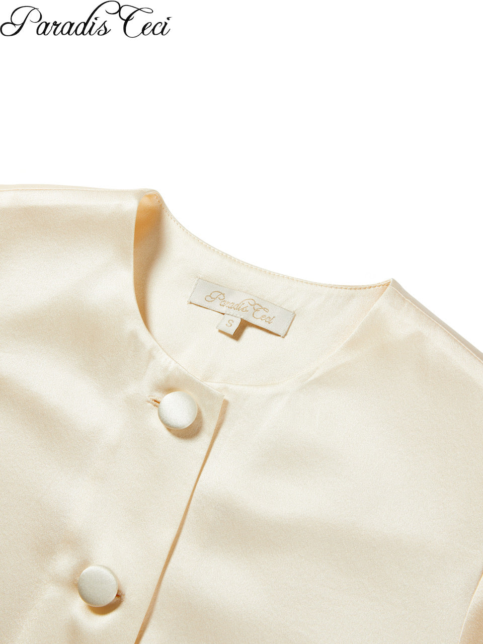 'Luna' silk shirt - champagne