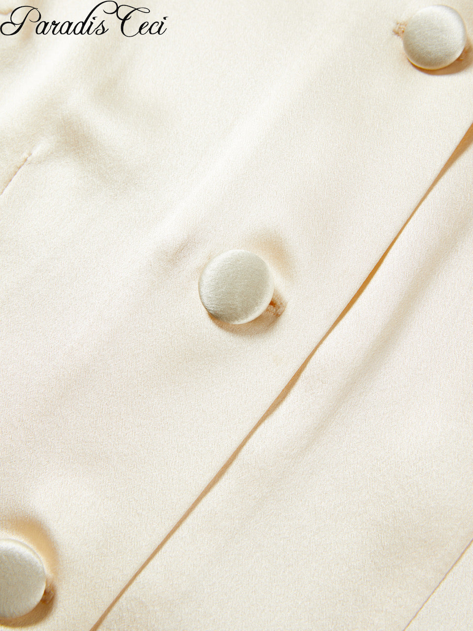 'Luna' silk shirt - champagne