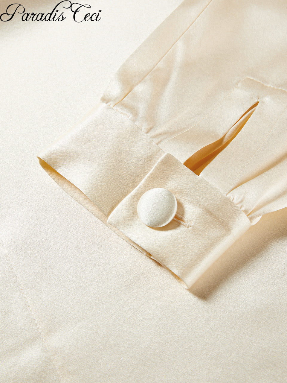 'Luna' silk shirt - champagne