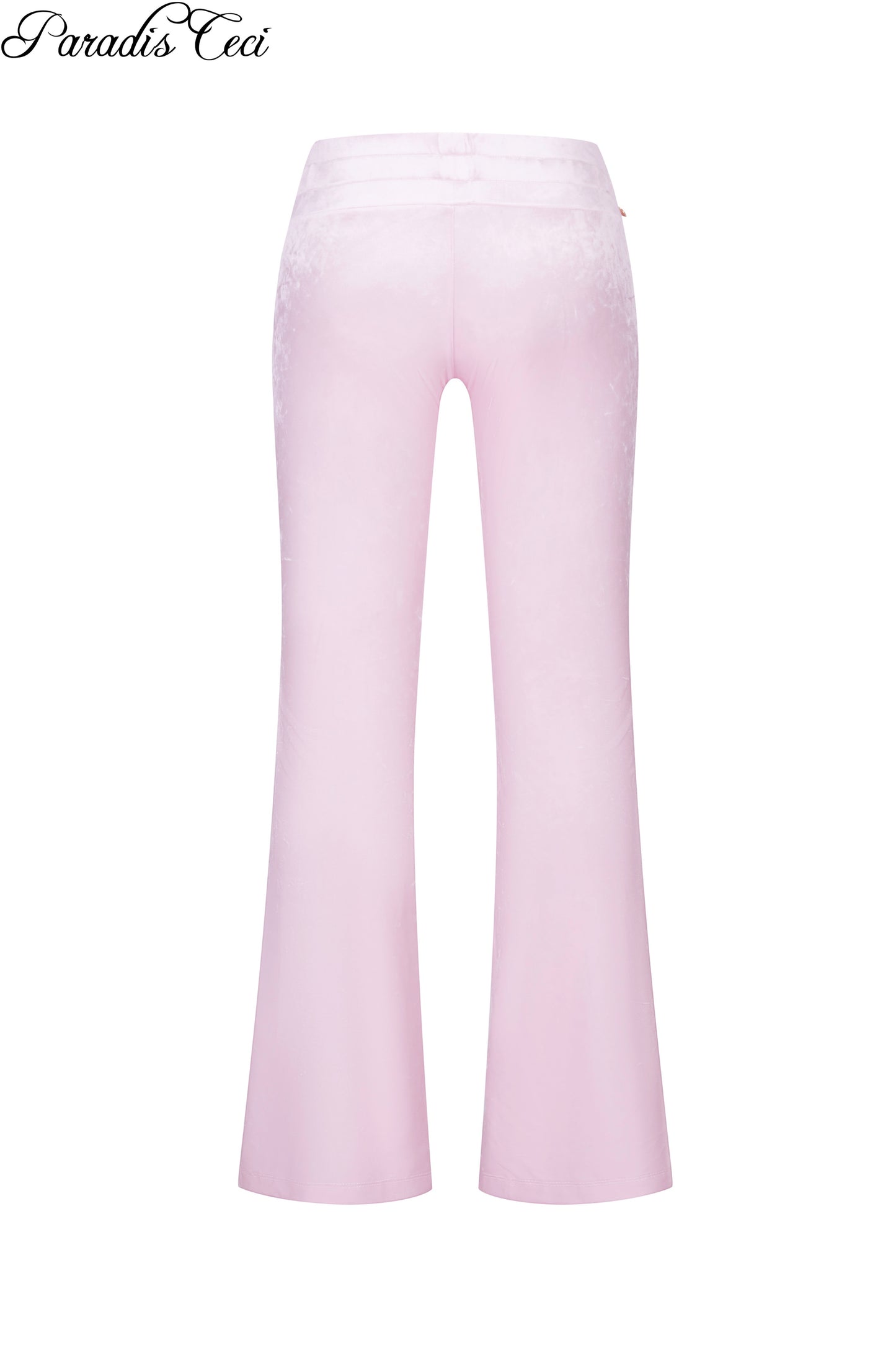 'Faye' velvet  trousers - sakura