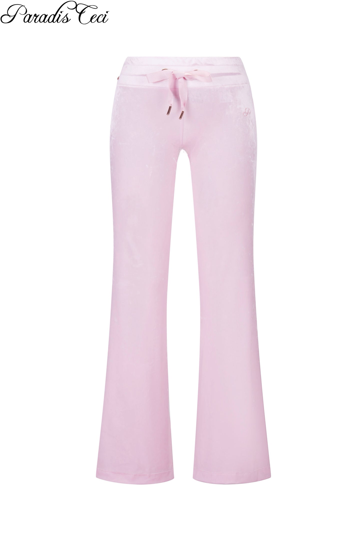 'Faye' velvet  trousers - sakura