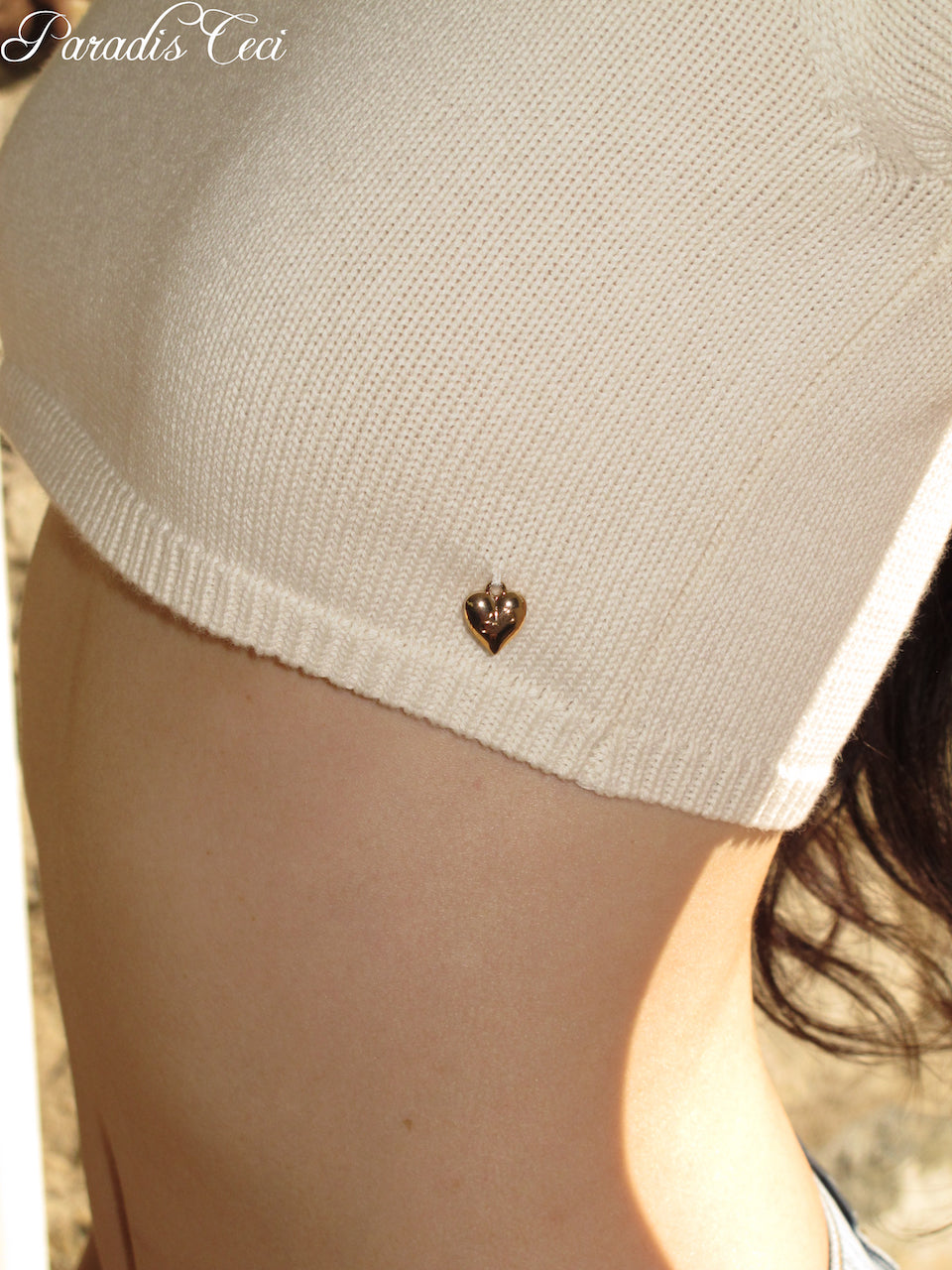 'Gwen' micro-cropped polo