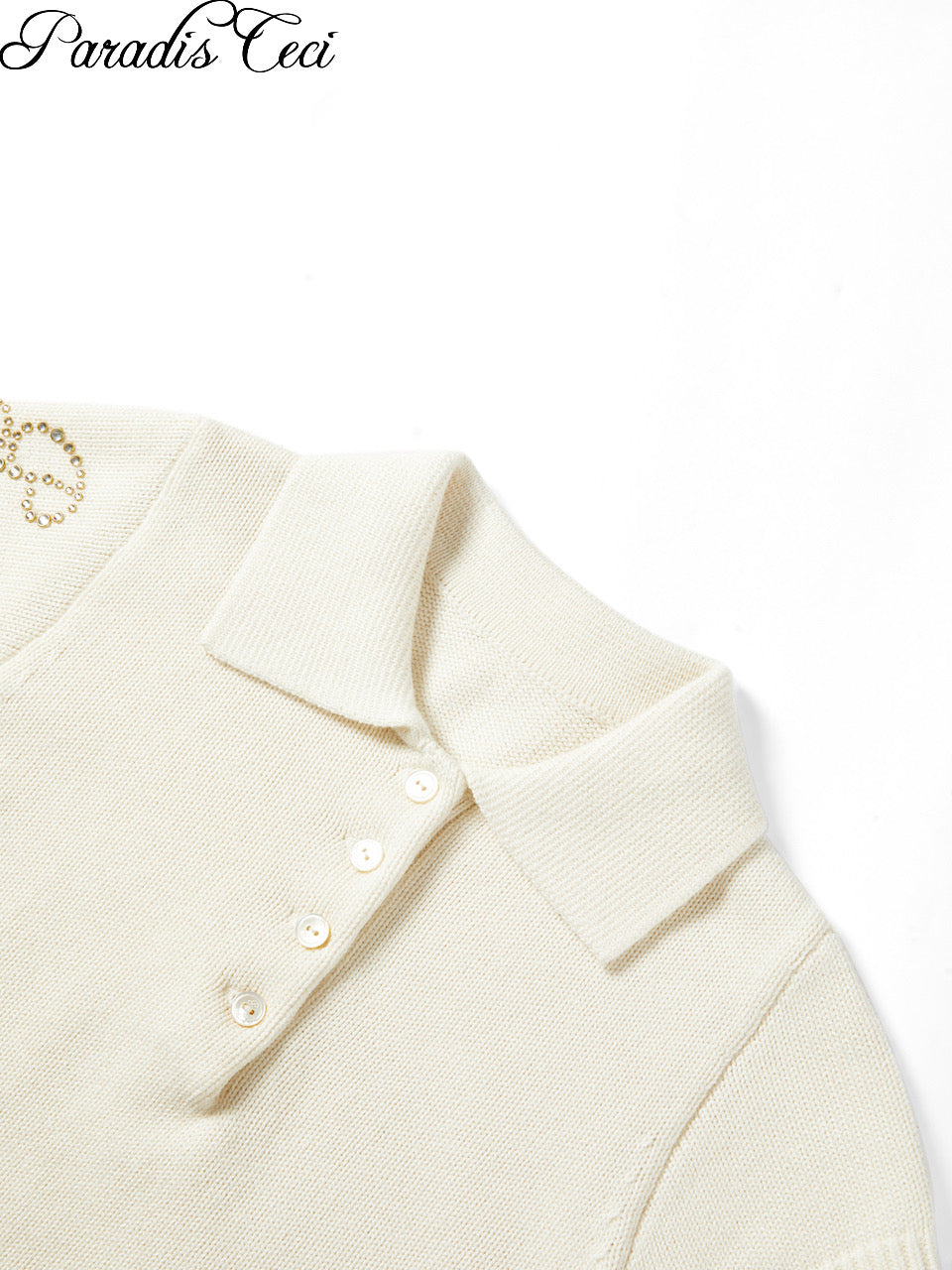 'Gwen' micro-cropped polo