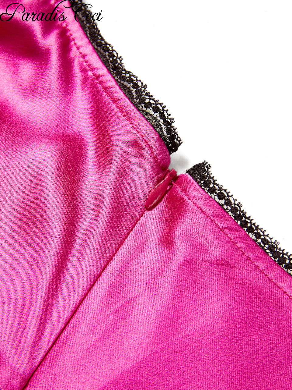 ‘Carmen’ silk satin dress