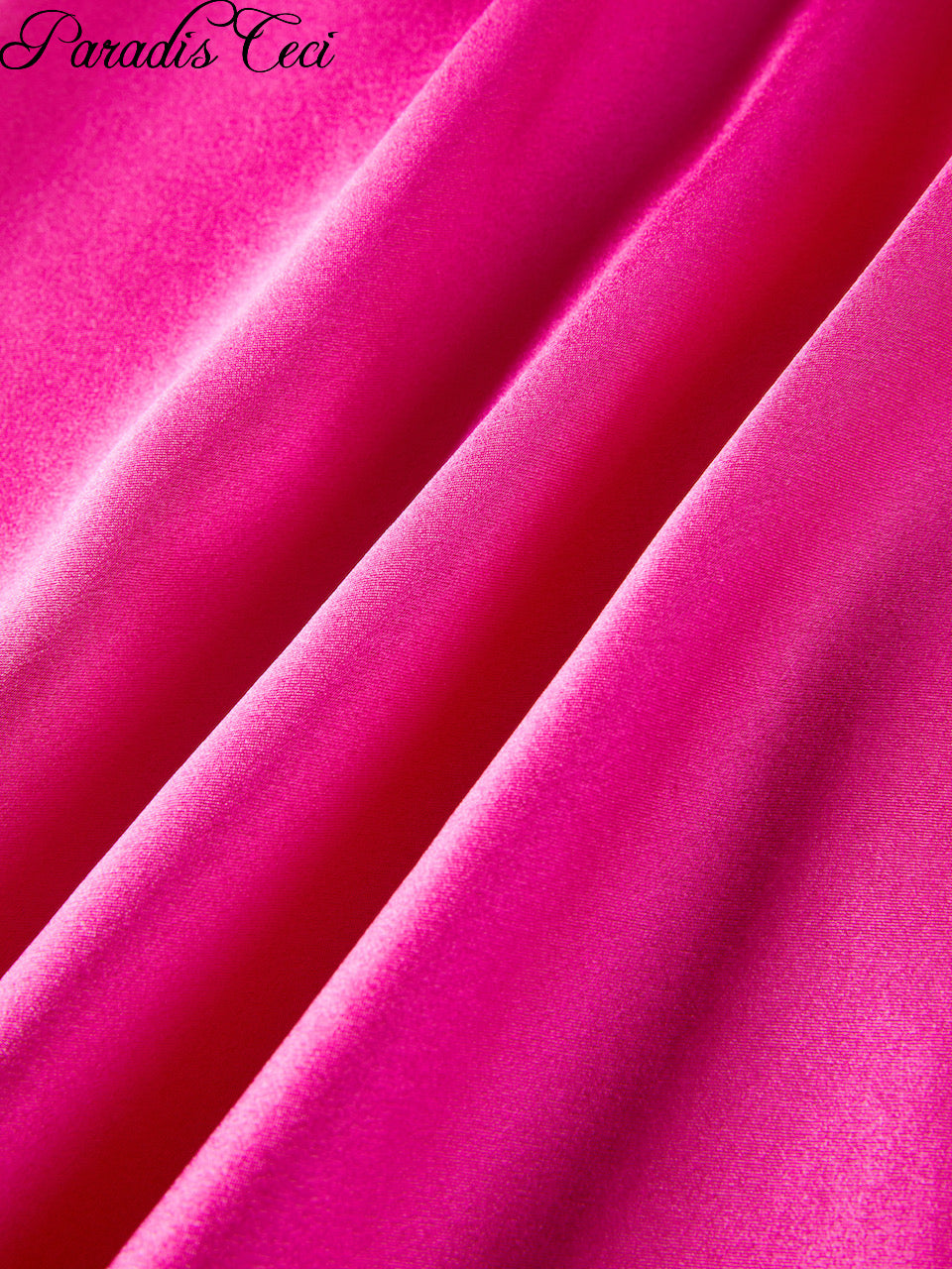‘Carmen’ silk satin dress