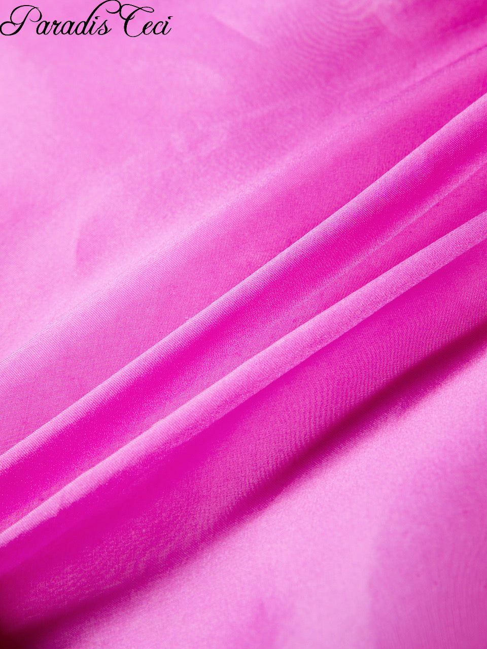 ‘Orchid Haze’ silk organza blouse
