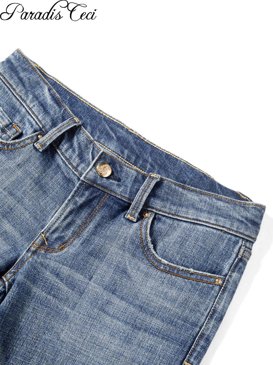 'Ginny' #001 low-rise baby bootcut jeans