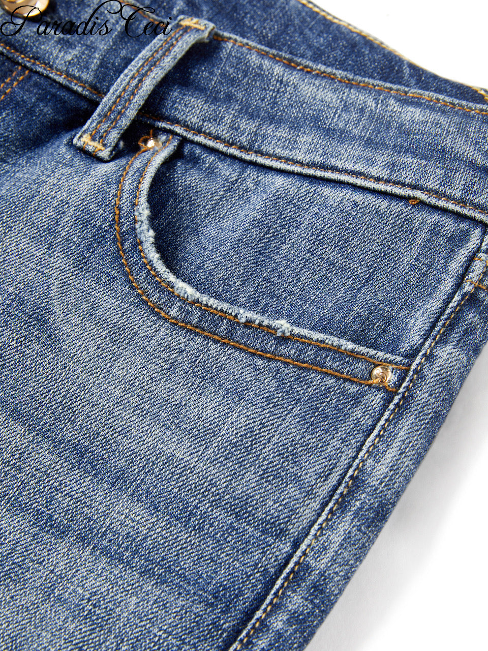 'Ginny' #001 low-rise baby bootcut jeans