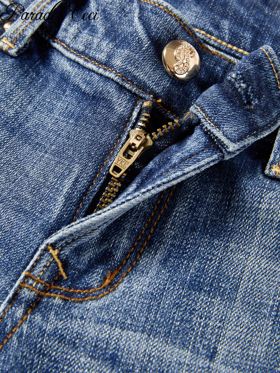 'Ginny' #001 low-rise baby bootcut jeans