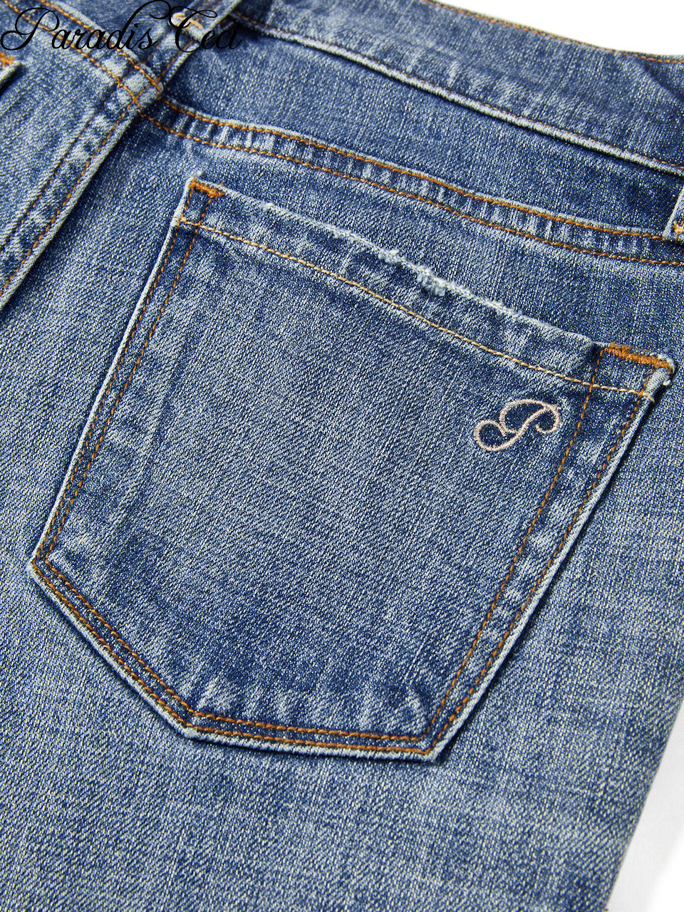 'Ginny' #001 low-rise baby bootcut jeans