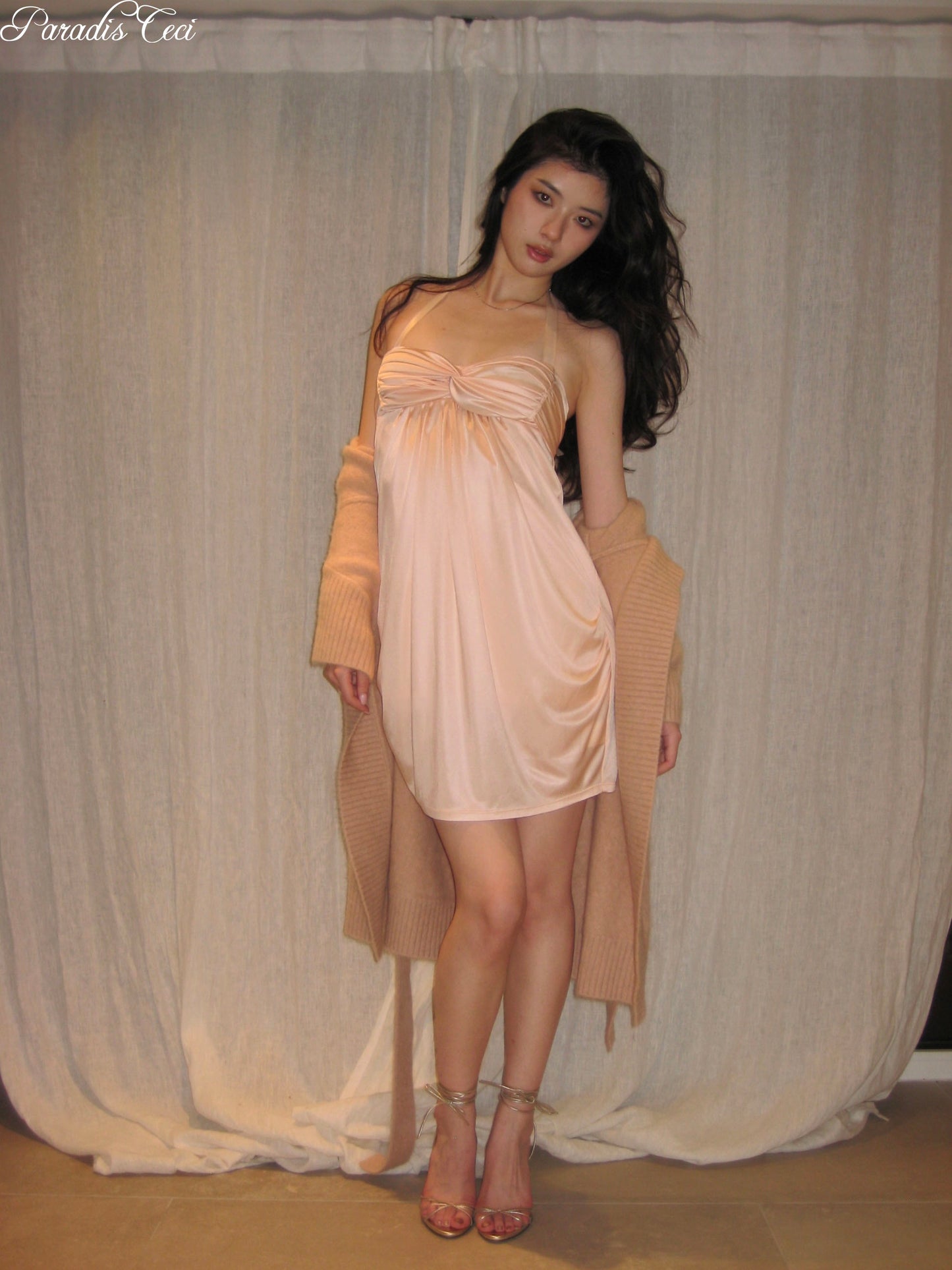 'Phaedra' halterneck dress
